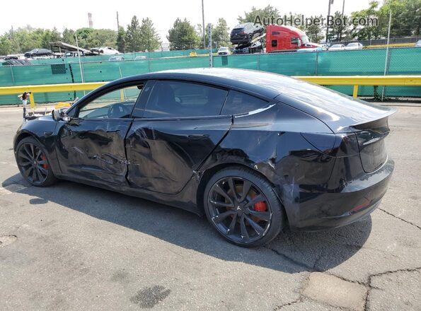 5YJ3E1EB3JF170807 2018 TESLA MODEL Черный Задняя левая четверть