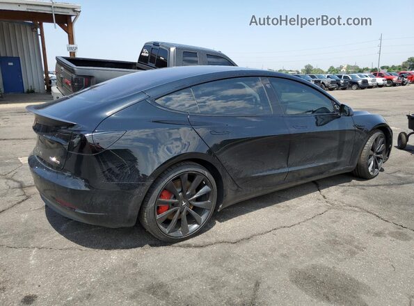5YJ3E1EB3JF170807 2018 TESLA MODEL Черный Задняя правая четверть