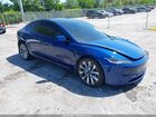 2024 Tesla Model 3 Long Range Dual Motor All-wheel Drive Blue vin: 5YJ3E1EB4RF799570
