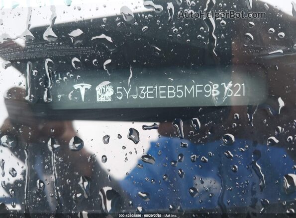 5YJ3E1EB5MF981321 2021 TESLA MODEL 3 Blue Widok komory silnika