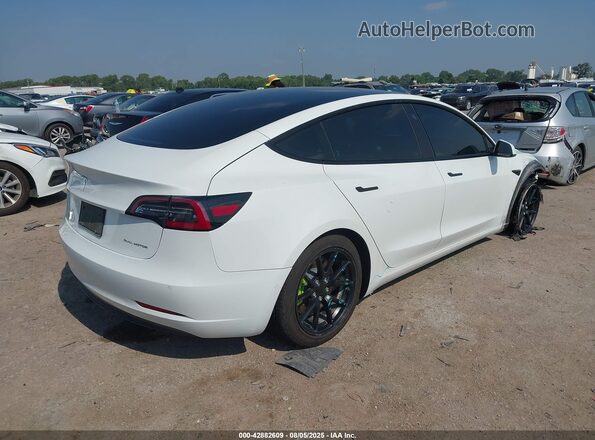 5YJ3E1EB9MF852840 2021 TESLA MODEL 3 Белый Задняя правая четверть