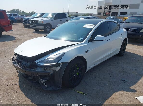 5YJ3E1EB9MF852840 2021 TESLA MODEL 3 Белый Передняя левая четверть