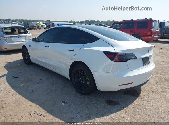5YJ3E1EB9MF852840 2021 TESLA MODEL 3 Белый Задняя левая четверть