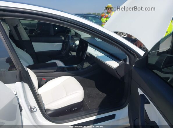 5YJ3E1EB9MF852840 2021 TESLA MODEL 3 Белый Вид салона спереди