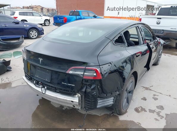 5YJ3E1EB9MF961816 2021 TESLA MODEL 3 Black Задня права чверть