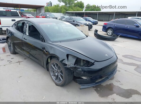5YJ3E1EB9MF961816 2021 TESLA MODEL 3 Black Передня права чверть