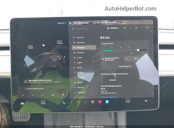 5YJ3E1EB9MF961816 2021 TESLA MODEL 3 Black 