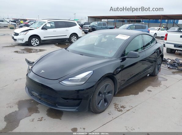 5YJ3E1EB9MF961816 2021 TESLA MODEL 3 Black Передня ліва чверть