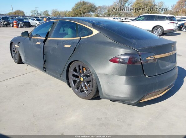 5YJSA1E56NF471420 2022 TESLA MODEL S Черный Задняя левая четверть