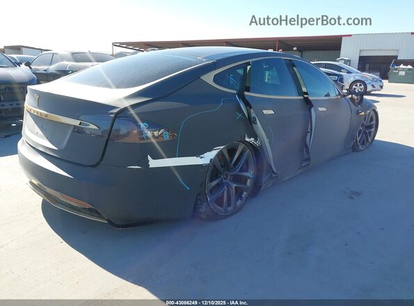 5YJSA1E56NF471420 2022 TESLA MODEL S Черный Задняя правая четверть