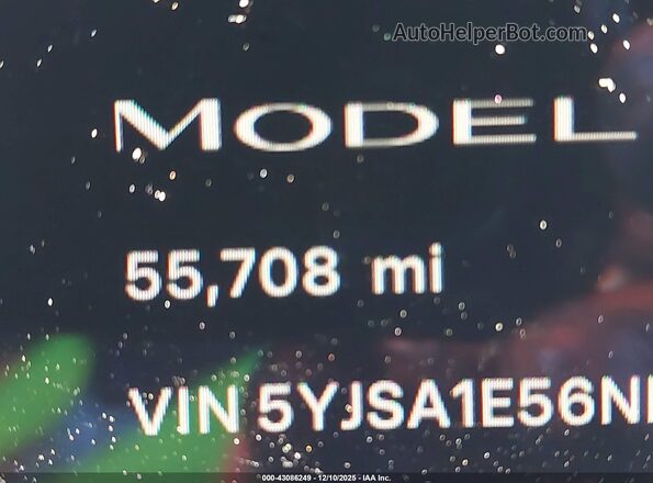 5YJSA1E56NF471420 2022 TESLA MODEL S Черный 