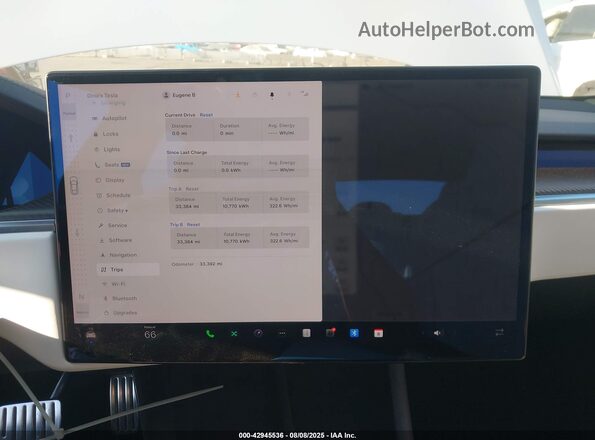 5YJSA1E68NF479110 2022 TESLA MODEL S Белый Вид задних сидений
