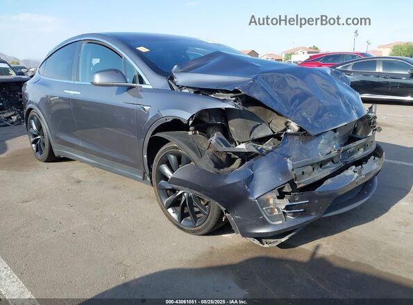 5YJXCDE23LF249504 2020 TESLA MODEL X Gray Przód prawy