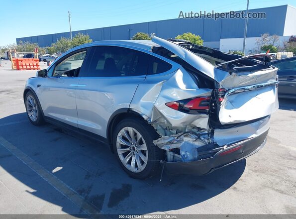5YJXCDE29GF027698 2016 TESLA MODEL X Серебряный Задняя левая четверть