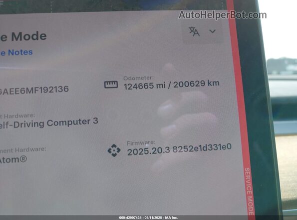 5YJYGAEE6MF192136 2021 TESLA MODEL Y White უკანა სავარძლების ხედი