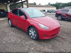2021 Tesla Model Y Long Range Dual Motor All-wheel Drive Burgundy vin: 5YJYGDEE2MF070746
