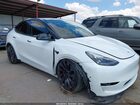 2021 Tesla Model Y Performance Dual Motor All-wheel Drive White vin: 5YJYGDEF5MF124498