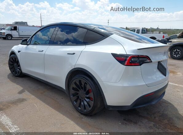 5YJYGDEF5MF124498 2021 TESLA MODEL Y White Задня ліва чверть