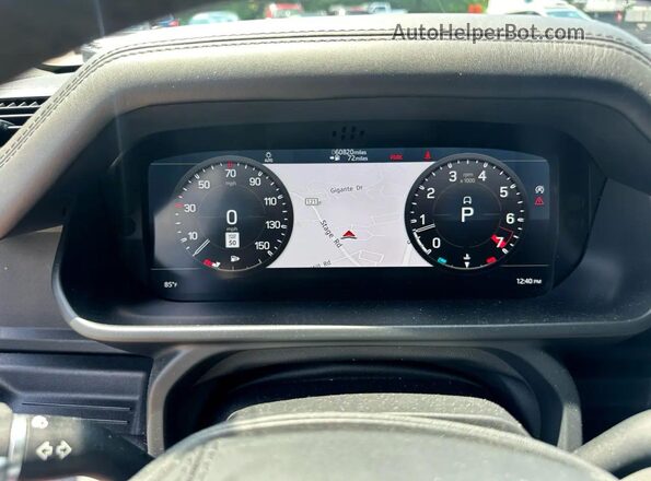 SALEWERE9N2096XXX 2022 LAND ROVER DEFENDER Black Dashboard view