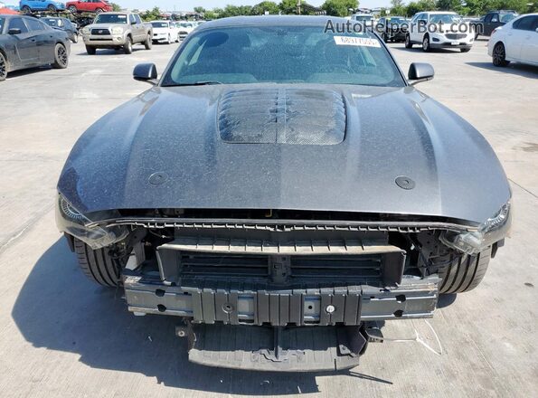 1FA6P8CF6J5154405 2018 FORD MUSTANG Gray Rear view