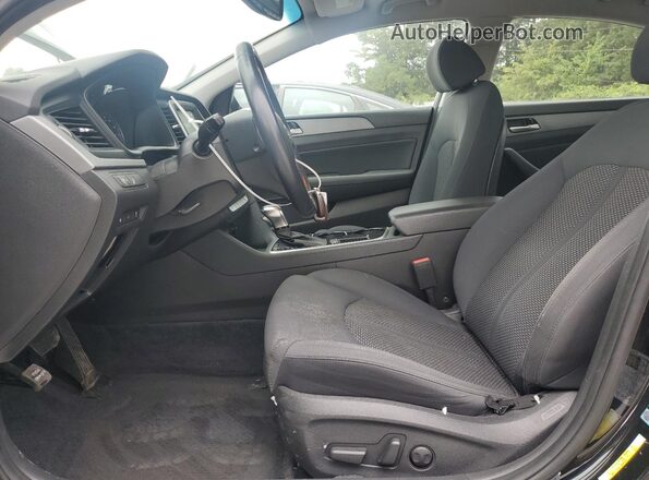 5NPE34AF9JH610989 2018 HYUNDAI SONATA Black წინა პანელის ხედი