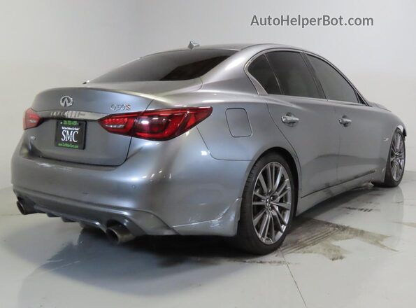 JN1FV7AR7JM481671 2018 INFINITI Q50 Серый Передняя правая четверть