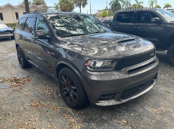 1C4SDJGJXJC231313 2018 DODGE DURANGO Gray Vista frontal