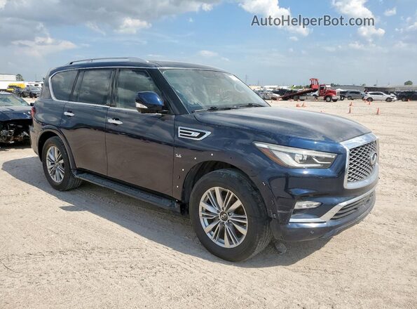 JN8AZ2NF3J9660344 2018 INFINITI QX80 Blue Вид спереду