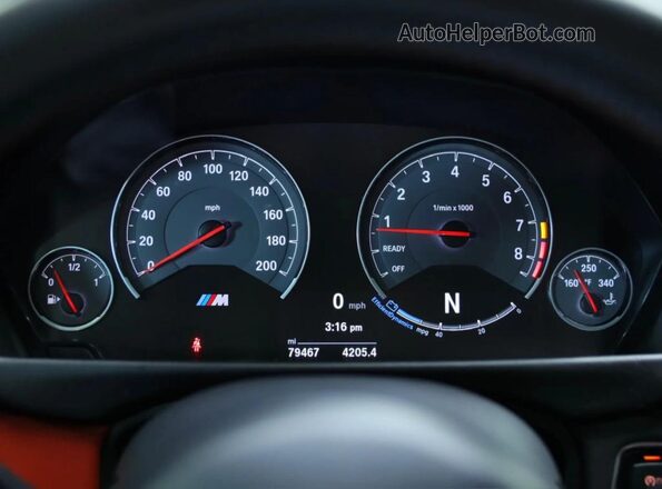 WBS4Y9C58JAA92XXX 2018 BMW M4 Blue Widok deski rozdzielczej