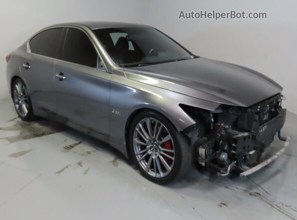 JN1FV7AR7JM481671 2018 INFINITI Q50 Серый Задняя левая четверть