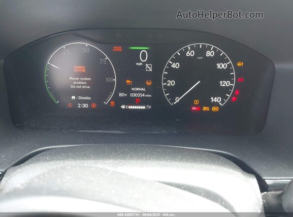 7FARS5H5XRE007555 2024 HONDA CR-V HYBRID Blue Vista de los asientos traseros