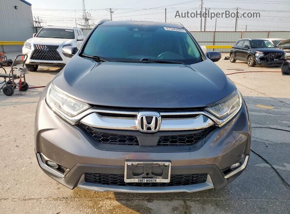 7FARW2H94JE045406 2018 HONDA CR-V Charcoal Вид спереду