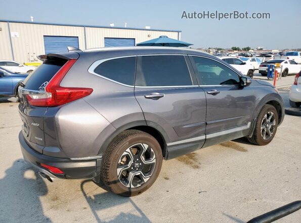 7FARW2H94JE045406 2018 HONDA CR-V Charcoal Задня права чверть