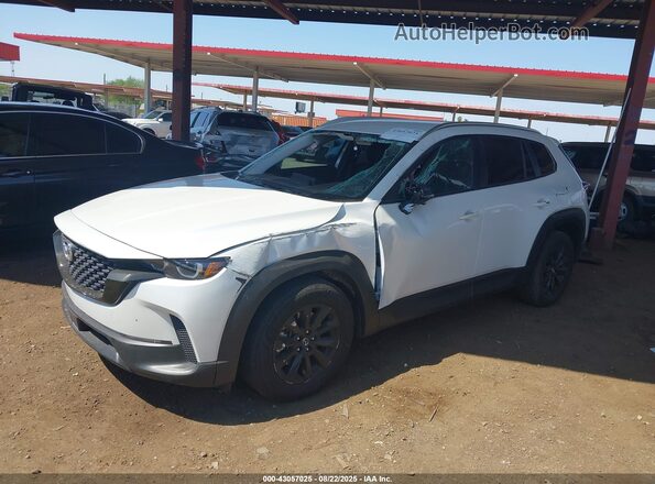 7MMVABAM4SN302218 2025 MAZDA CX-5 White Առջևի ձախ երեք քառորդ տեսարան