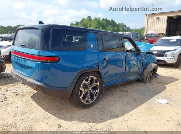 7PDSGBBA3SN072766 2025 RIVIAN R1S Синий Задняя правая четверть