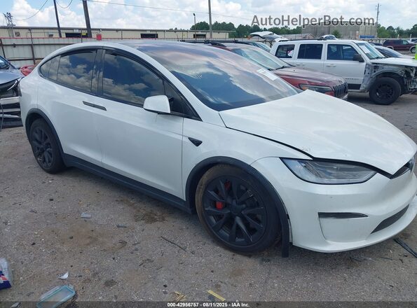 7SAXCBE65PF418602 2023 TESLA MODEL X Белый Передняя правая четверть