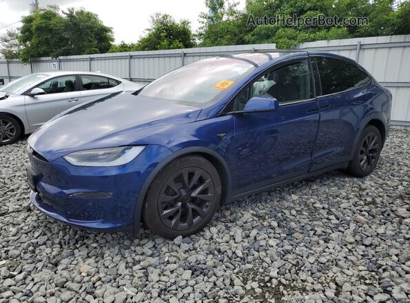 7SAXCDE53RF436019 2024 TESLA MODEL Blue Przód lewy
