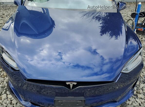 7SAXCDE53RF436019 2024 TESLA MODEL Blue Widok komory silnika