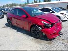 2024 Tesla Model Y Long Range Dual Motor All-wheel Drive Red vin: 7SAYGDEE4RF060617