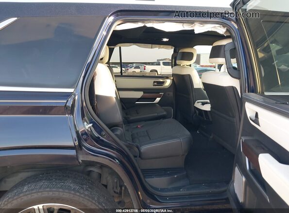 7SVAAABA1PX012324 2023 TOYOTA SEQUOIA Black Widok naklejki z numerem VIN