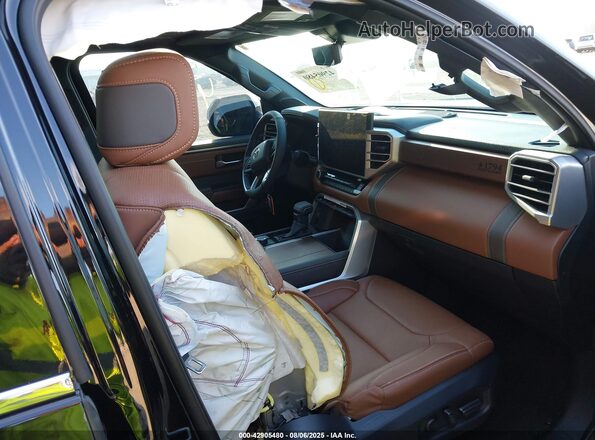 7SVAAABA9SX062686 2025 TOYOTA SEQUOIA Black Widok wnętrza z przodu