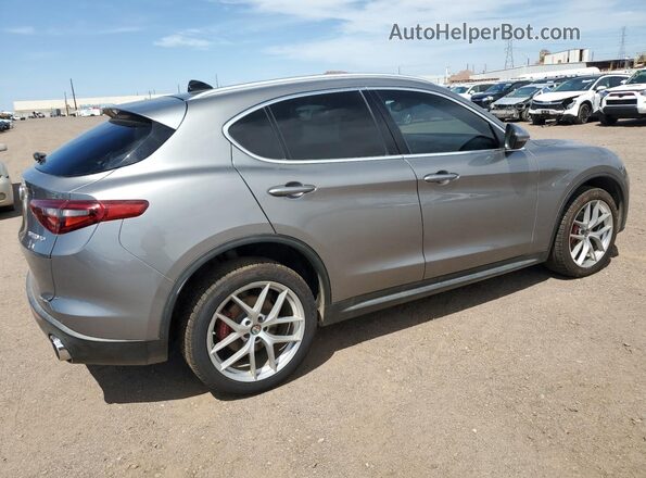 ZASFAKBNXJ7B98405 2018 ALFA ROMEO STELVIO Gray Передня права чверть