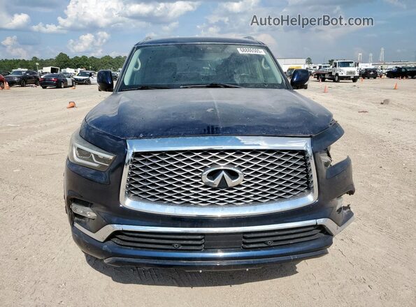 JN8AZ2NF3J9660344 2018 INFINITI QX80 Blue Вид ззаду