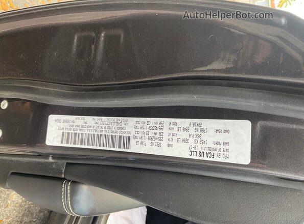 1C4SDJGJXJC231313 2018 DODGE DURANGO Gray Vista interior trasera