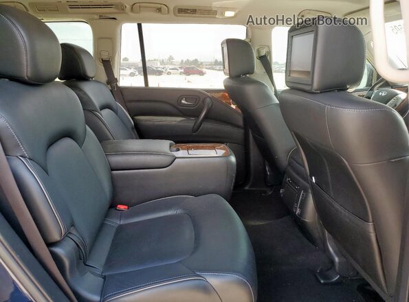 JN8AZ2NF3J9660344 2018 INFINITI QX80 Blue Вид задньої частини салону