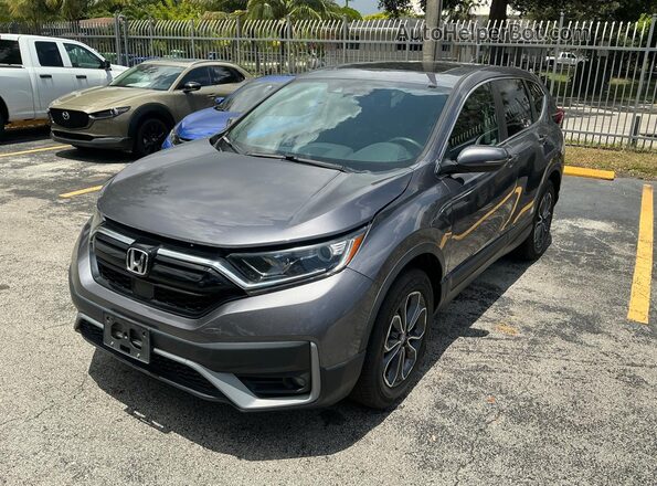 2HKRW2H54MH683251 2021 HONDA CRV Gray Trasero derecho