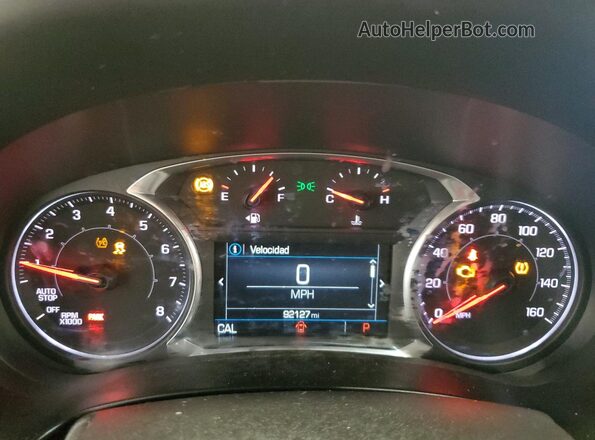 DPSMN179893 2018 GMC TERRAIN Gray Instrument cluster view