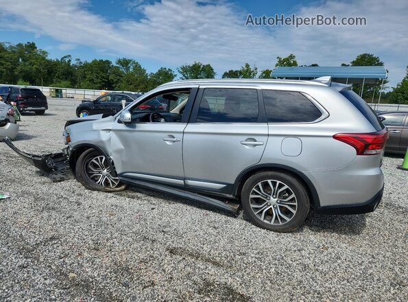 JA4JZ4AX0JZ054094 2018 MITSUBISHI OUTLANDER Серебряный Задняя левая четверть