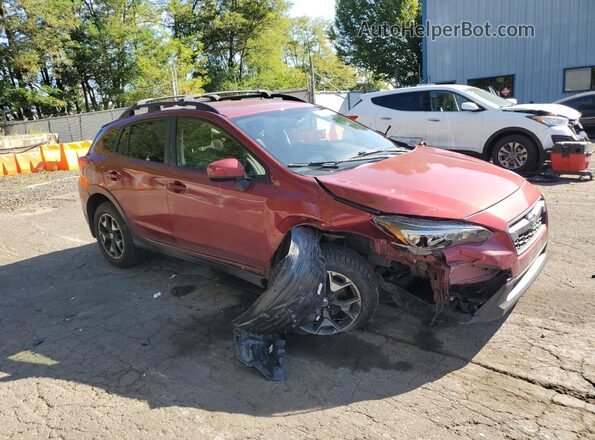 JF2GTADC5J8282799 2018 SUBARU CROSSTREK Бордовый Передняя правая четверть