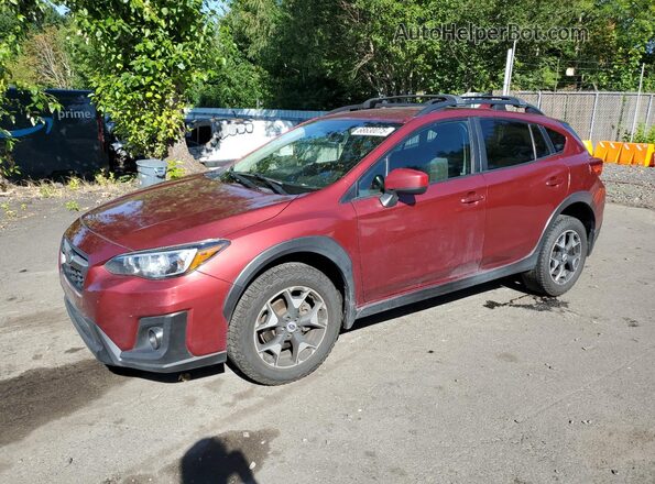 JF2GTADC5J8282799 2018 SUBARU CROSSTREK Бордовый Передняя левая четверть
